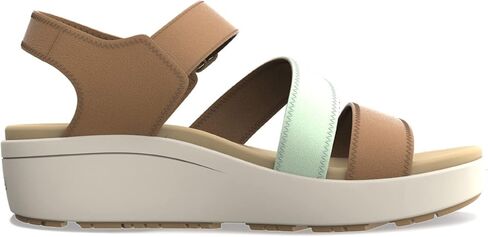 KEEN Women's Ellecity Backstrap Open Toe Adjustable Comfortable Platform Wedge Sandal in Kuwait