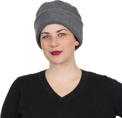 Hats Scarves & More Chemo Hat for Women Cancer Cap Beanie Ladies Winter Head Coverings Fleece Pillbox in Saudi Arabia
