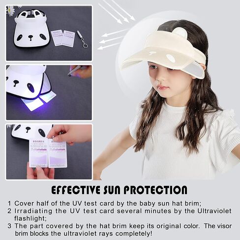 قبعات Bienvenu لأقنعة الشمس للفتيات، قبعات صيفية قابلة للتعديل للأطفال مع حافة قابلة للسحب، قبعة رياضية للحماية من الأشعة فوق البنفسجية in Kuwait