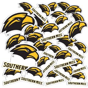 Desert Cactus University of Southern Mississippi USM Golden Eagles Stickers Vinyl Decals Laptop Water Bottle Car Scrapbook T1 (Type 1-1)