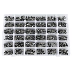 1000pcs Electrolytic Capacitors Assorted Assortment Box Kit, DIY High Electrolytic Capacitors 36 Values 10V~50V 0.1uF to 1000uF