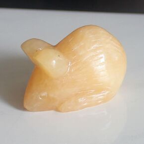 Hand Carved Mixed Gemstone Crystal Mouse Rat Figurine Animal Carving Statue Home Decor 1.9'' (Black Obsidian)