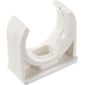 uxcell PVC Water Pipe 25mm Clamps Clips, Fit for 25mm/1 Inch OD TV Trays Tubing Hose Hanger Support Pex Tubing, 20Pcs