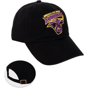 Desert Cactus Minnesota State University Mankato Baseball Hat MNSU Mavericks Brimmed Embroirderd Cap Adjustable Cloth Strap Adult (Style A) Black
