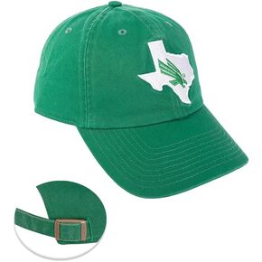 Desert Cactus University of North Texas Baseball Hat UNT Mean Green Brimmed Embroirderd Hats Cap Adjustable Cloth Strap Adult (Style B)