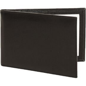 Double 4x6 Landscape Leather Picture Frame - Black