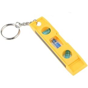 1Pc Yellow Magnetic Level,3 Bubble Level Precision Horizontal Ruler Horizontal Measuring Tool with Keychain For Carpentry Tool Laser Level,Tools and Home Improvement
