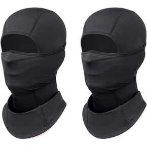 2PCS Balaclava Face Mask for Men Adjustable Windproof Full Face Cover for Skiing Motorcycle Cycling Hiking