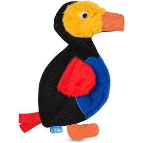 The Dodo Stuffing-Free Durable Dodo Bird Dog Toy; Stuffingless Toy for Dogs; No Stuffing Dog Toys with Crinkle Sound and Squeaker; Dodo BirdToy for Dogs in Flat Style Plush