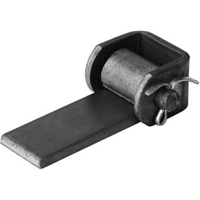 4 Pcs Weld on Straight Strap Trailer Hinges, Weldable Long Leaf Hinge, Length 4-5/8", Plate Thickness 7.8mm, Removable Pin