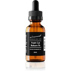 Fresh Cut Balsam Fir Diffuser Oil - AirScent Balsam Fir Essential Oil Blend - 30 mL, 1 fl oz Fragrance Oil Dropper Bottle for Aromatherapy Diﬀusers and Humidifiers - Christmas Tree Scents