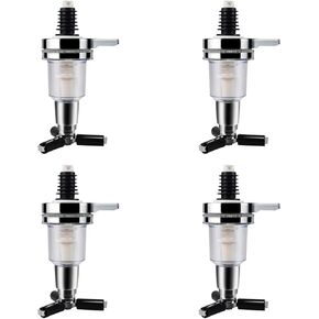 Replacement Nozzle Shot Dispenser fit for Wine Racks Cocktail Dispenser Liquor Dispenser Caddy Bottle Holder Rotated Mounted Liquor Holder Alcohol Dispenser Replacement Nozzle 1.5oz 45ml (4 Pieces)
