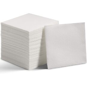 200 Linen-Feel Lunch Napkins - Disposable Cloth-Like Luncheon Paper Napkins - Soft and Absorbent Cloth-Like Napkins For Kitchen, Parties, Weddings, Dinners or Events (Pack of 200)