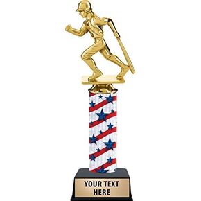 Crown Awards 11" Custom Baseball Homerun Trophies - Male Baseball Award Trophy Prime