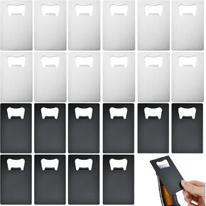 50Pcs Credit Card Bottle Opener, Stainless Steel Beer Bottle Opener, Groomsmen Wallet Bottle Opener for Wallet and Pocket, Perfect for Wedding House Warming Party Gifts