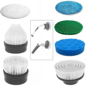 MGLSDeet Electric Spin Scrubber Cleaning Brush 7Pcs Replacement Brush Heads Kit, for MGLSDeet ANS8050/8051/8052 SXT168 Electric Cleaning Brush