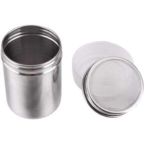 Honbay Stainless Steel Chocolate Shaker Icing Sugar Powder Cocoa Flour Coffee Sifter Cooking Tools Lid Chocolate Shaker Cocoa