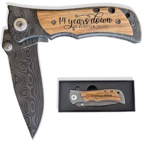 14th Gifts Wedding Anniversary for Him, 14 years Marriage Keepsake for Men, Ivory Anniversary Present for Husband