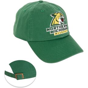Desert Cactus Northern Michigan University Baseball Hat NMU Wildcats Brimmed Embroirderd Hats Cap Adjustable Cloth Strap Adult (Style C) Green