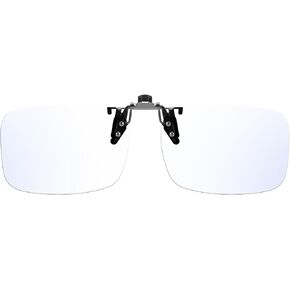 Rectangular Clip-On Flip-Up Blue Light Blocking Glasses for Eyes Strain/Light Sensitive TS309