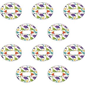 Dexcom G6 Precut Dinosaur Design Adhesive Patches - 10 Pack