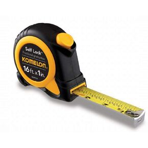Komelon USA SL29116 16' X 1 Self Lock Speed Mark Tape Measure