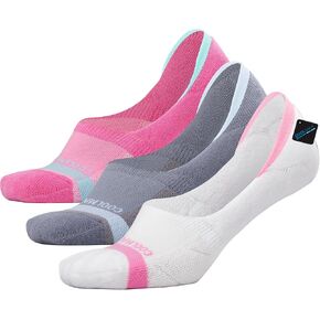 BRISIRA Bamboo Viscose Coolmax Compression No Show Socks Womens Cushioned Moisture Wicking Non Slip Athletic Low Cut Socks