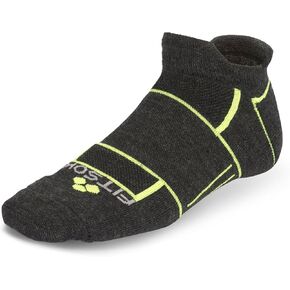 Fitsok ISW No-Show Technical Socks (3-Pack), Charcoal, X-Large