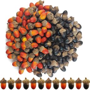 TIHOOD 160PCS Artificial Acorns Bulk Small Fake Lifelike Simulation Acorn with Natural Cap for Crafts, Wedding, Home Vase Filler Decor in Kuwait