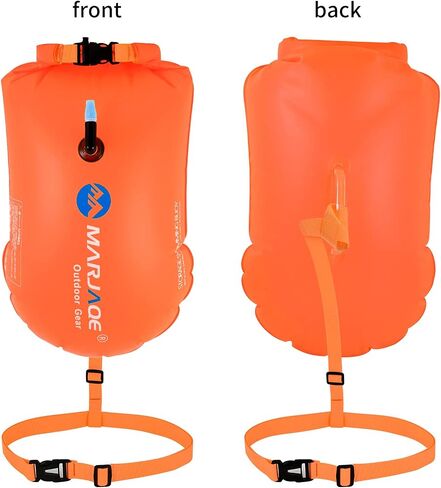 Open Water Swim Buoy Inflatable Swim Bubble for Swimmers and Triathlons, Keep Dry Safety 20L Swim Buoy Tow Float Waterproof Bag (Green) in Saudi Arabia
