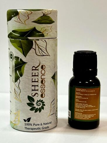 Ravintsara (Ho Leaf) Oil 15 ML (0.51 Fl.OZ) | 100% Pure Natural Undiluted Uncut Therapeutic Grade Cinnamomum Camphora Essential Oil in Saudi Arabia