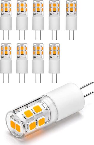 لمبة I-SHUNFA G4 LED تيار متردد 120 فولت، أبيض دافئ، 10 عبوات in Saudi Arabia