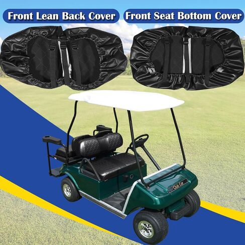Golf Cart Seat Covers Kit for Club Car DS OEM Ordinary Seat Cushion, Golf Cart Portable Vinyl Seat Cover Cushion (Black Golf Cart Club Car DS Seat Cover) in Saudi Arabia