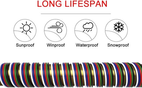 BTF-LIGHTING 32.8ft/10m 3 Pin 18AWG WS2812B WS2811 WS2814 SK6812 RGB Electrical Extension Cable LED Strip Light Wire Connection 3 Conductor Wire Line Cord for RGB Color Changing Flexible LED Tape in Saudi Arabia