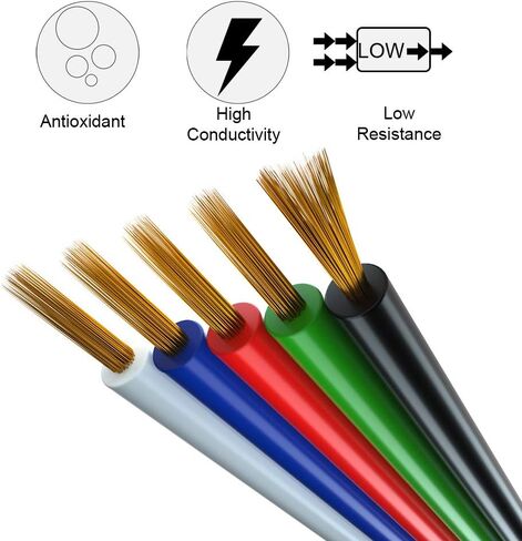 BTF-LIGHTING 32.8ft/10m 3 Pin 18AWG WS2812B WS2811 WS2814 SK6812 RGB Electrical Extension Cable LED Strip Light Wire Connection 3 Conductor Wire Line Cord for RGB Color Changing Flexible LED Tape in Saudi Arabia