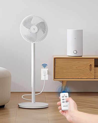 Remote Control Outlet, Wireless Remote Control Outlet Switch, 100FT RF Range, No Interference Programmable and Expandable, 15A/1875W/125V, Compact Size, FCC Listed W01RC2506 in Kuwait