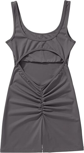 RXRXCOCO بدلة قفز نسائية بدون ظهر على شكل حرف V من الخلف، سراويل قصيرة للتحكم في المؤخرة والبطن، رومبير للتمرين واليوجا in Kuwait