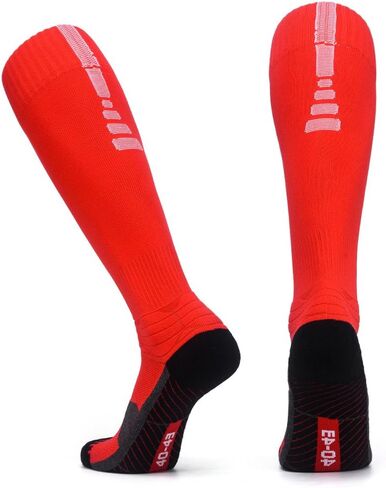 Performance Mens Soccer Socks, Over The Calf Compression Athletic Socks for Running & Training, Yellow X-Large in Saudi Arabia