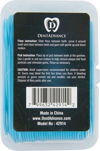Mint Dental Floss Picks - Easy Reach Back Teeth | Tooth Flossers |Pink, Mint Flavored, 70 ct, w/Travel Case in Saudi Arabia