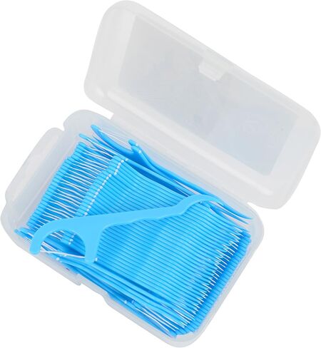 Mint Dental Floss Picks - Easy Reach Back Teeth | Tooth Flossers |Pink, Mint Flavored, 70 ct, w/Travel Case in Saudi Arabia