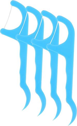 Mint Dental Floss Picks - Easy Reach Back Teeth | Tooth Flossers |Pink, Mint Flavored, 70 ct, w/Travel Case in Saudi Arabia
