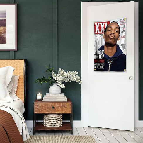 EdwAL Rapper Hip Hop Rick Rapper Actor Tapestry 2×3FT Four Brass Locks Tapestry Wall Hanging Living Room, Bedroom, Study, Office, Home Wall Decoration, White in Saudi Arabia