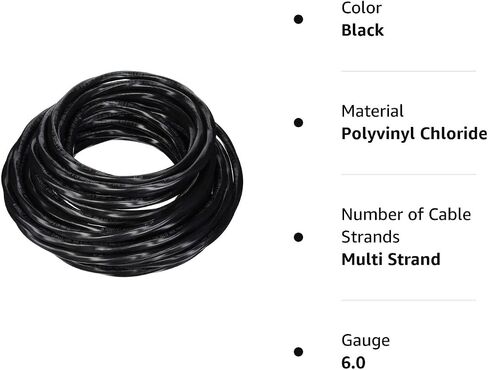 6/3 NM-B, Non-Metallic, Sheathed Cable, Residential Indoor Wire, Equivalent to Romex (100ft Cut) in Saudi Arabia