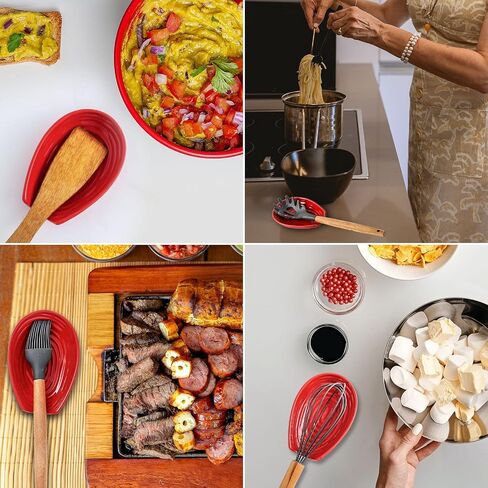 Hasense Ceramic Spoon Rest for Kitchen Counter, 5.7 Inch Blue Porcelain Spoon Holder Farmhouse Cooking and Coffee Spoon Rest for Stove Top, 1 PC in Saudi Arabia