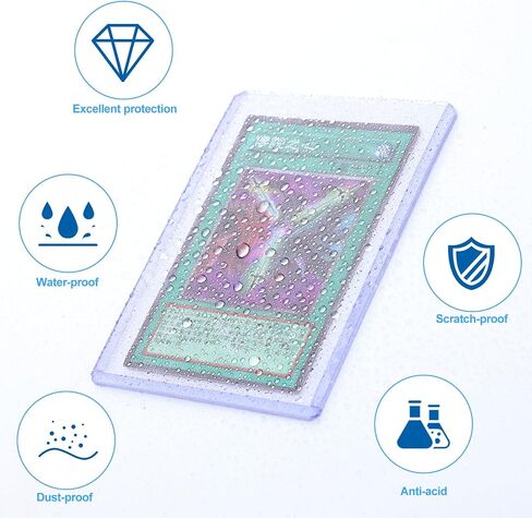 41 Pcs Trading Card Storage Box for 1200 Plus Baseball Card Storage Plastic Box Playing Card Case and 3" x 4" Clear Regular Card Sleeves Card Sleeves for Sports Standard Card in Saudi Arabia