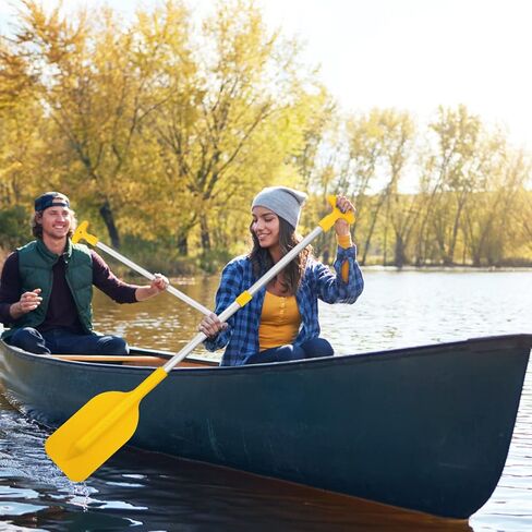 قطعتان من مجاذيف الكاياك من كليسبيد، تلسكوبية مع عمود من سبائك الألومنيوم، مجذاف للتجديف بالزلاجات النفاثة، مجاديف زورق الصيد (أصفر) in Kuwait