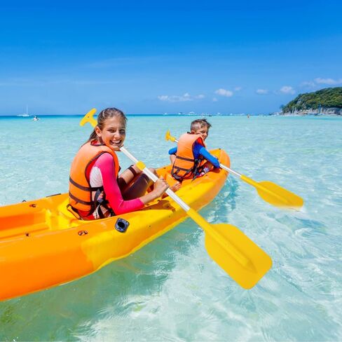 قطعتان من مجاذيف الكاياك من كليسبيد، تلسكوبية مع عمود من سبائك الألومنيوم، مجذاف للتجديف بالزلاجات النفاثة، مجاديف زورق الصيد (أصفر) in Kuwait