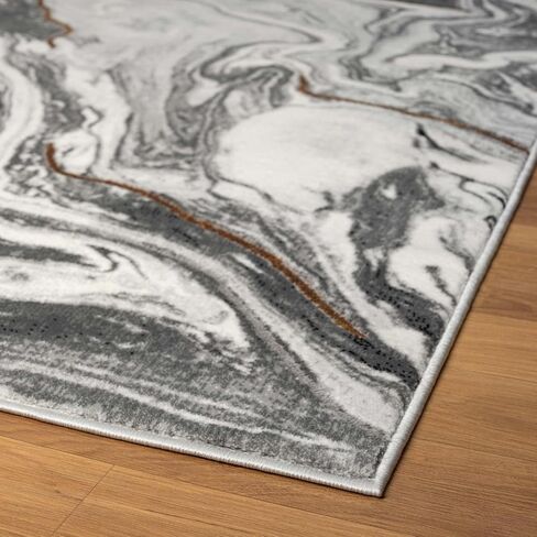 LUXE WEAVERS Marble Abstract Pattern Gray 2x3 Area Rug in Kuwait