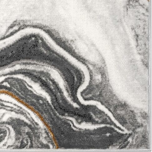 LUXE WEAVERS Marble Abstract Pattern Gray 2x3 Area Rug in Kuwait