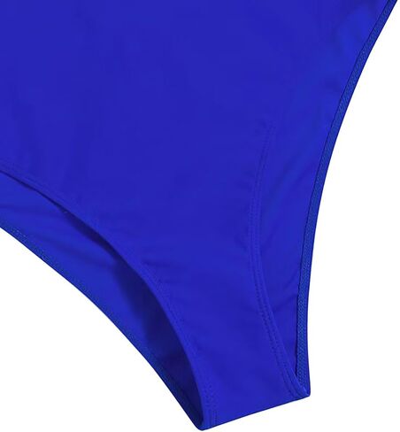 Women's Sexy V Neck One Piece Swimsuit Crisscross Back Bathing Suit Tie Knot Swimwear in Saudi Arabia